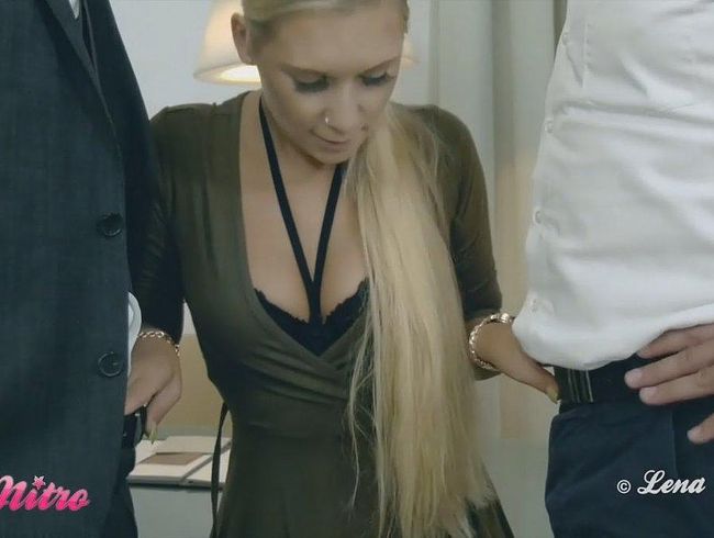 LenaNitro Porno Video: Krass-Mein erster MMF-3er im Büro!