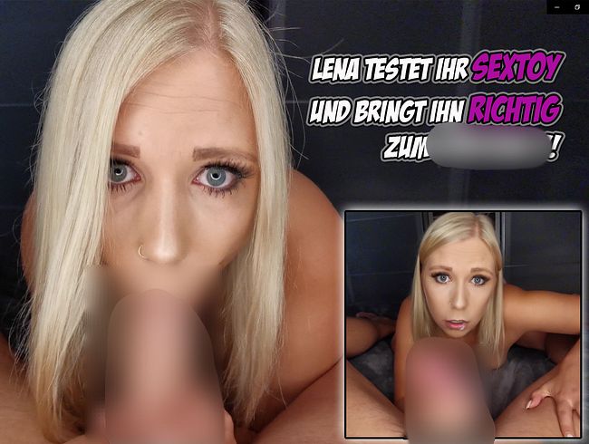 LenaNitro Porno Video: Lena testet ihr s*xTOY und bringt ihn RICHTIG zum spri**en